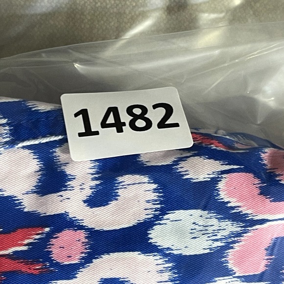 Nwt Crown & Ivy Caroline Shorts 14 Stretch Twill Classic Fit Blue Prairie‎ Artsy - Picture 13 of 13